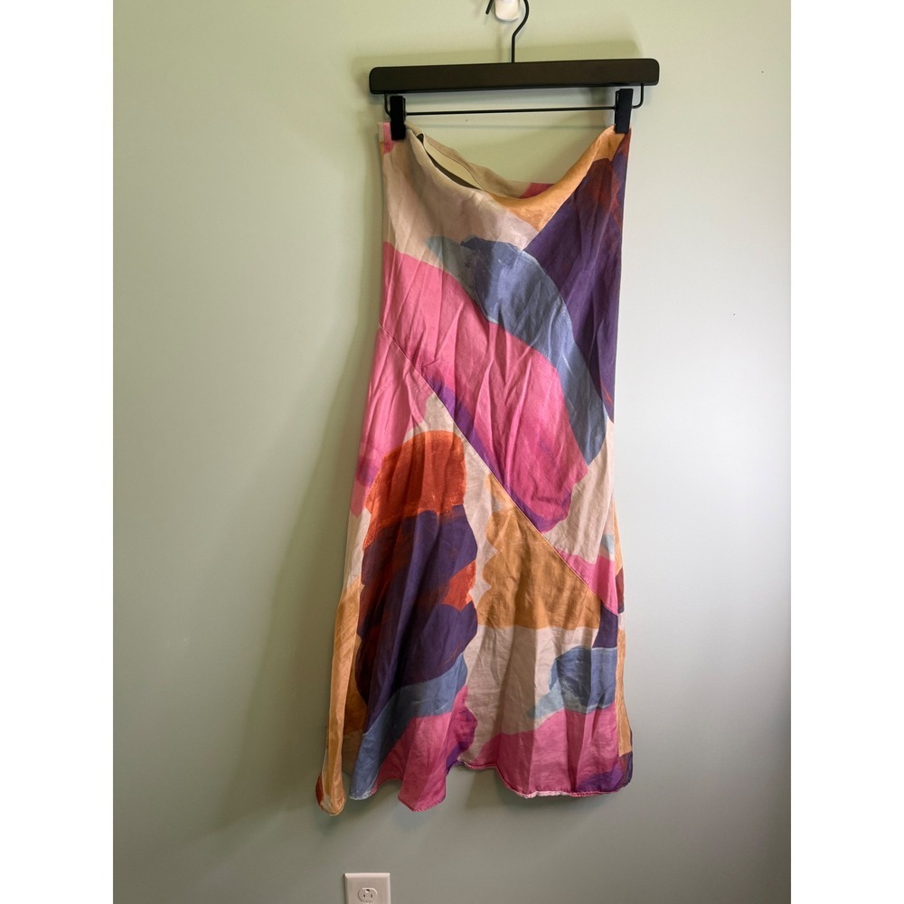 NWT Untitled in Motion Lelaki Midi Skirt Vienta Abstract Art Sustainable Large - Picture 5 of 7